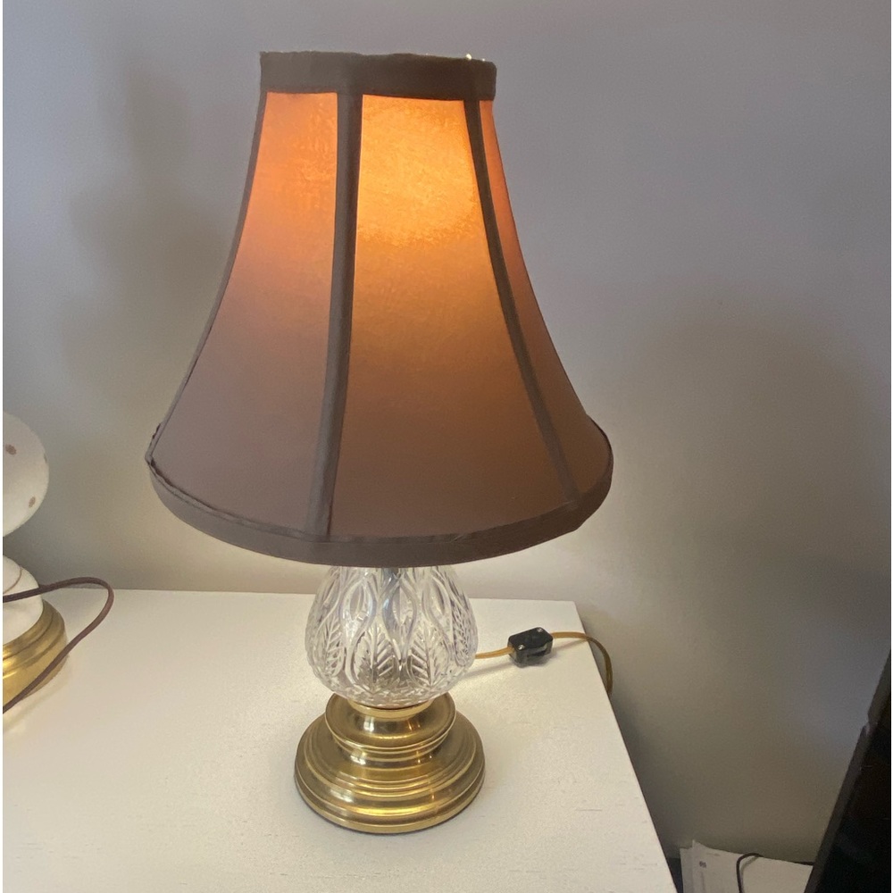 Waterford Blue Bell Fine Cut Crystal Table Accent Lamp